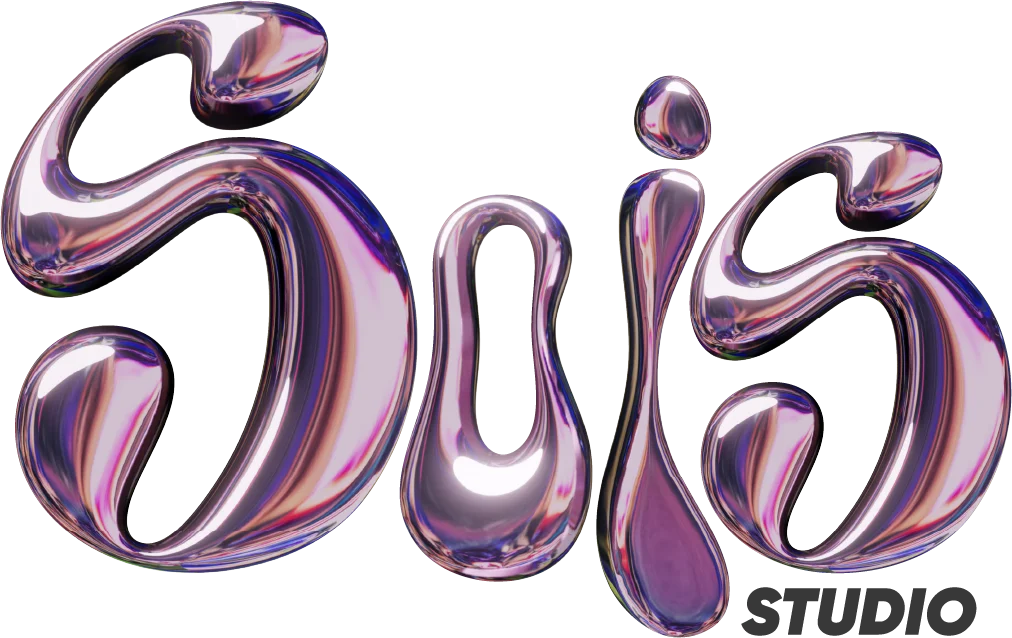 Logo 3D cromado SOiS Studio